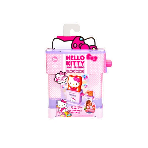Cookeez Makery Hello Kitty® and Friends Toasty Treatz Toaster with Scented Plush | Make A Soft and Squishy Surprise Plush Friend | Pop-in-Bread and See A Surprise Plush Pop Up