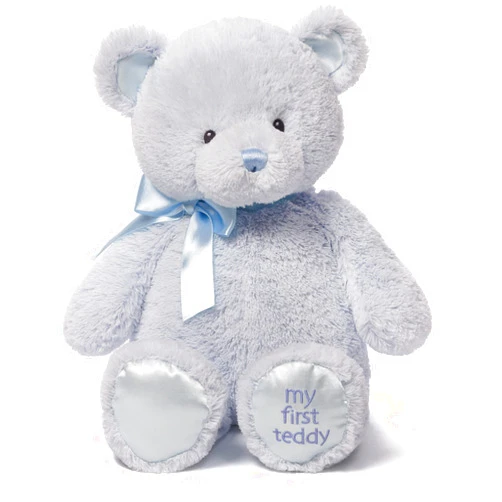 GUND Baby My First Teddy Bear, Ultra Soft Animal Plush Toy for Babies and Newborns, Blue, 18”