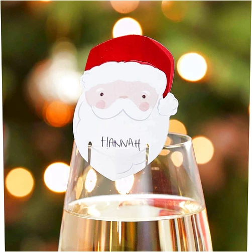 Ginger Ray MRY-129 Glass Decorations, Red