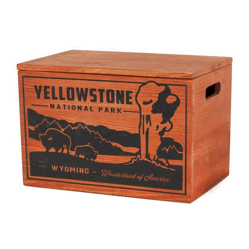 Better Wood Products Limited Edition Protect The Parks Series All Natural Fatwood Fire Starter Sticks, 13 Pound Wooden Crate, Yellowstone