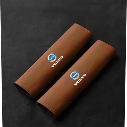 DAPHGL 2 PCS Car Seat Belt Pads for Volvo XC40 XC60 XC90 V90 V60 S90 S60, Breathable Soft Comfortable Car Interior Decoration Accessories