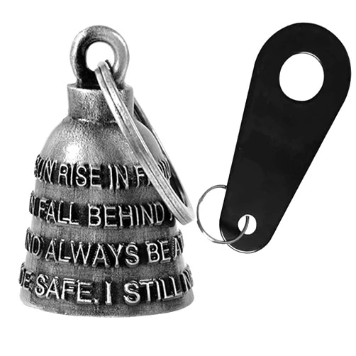 Dream Apparel Motorcycle Bell Guardian Angel Drive Away Gremlin, Biker Bell for Men Women Rider Riding, Good Luck Gift