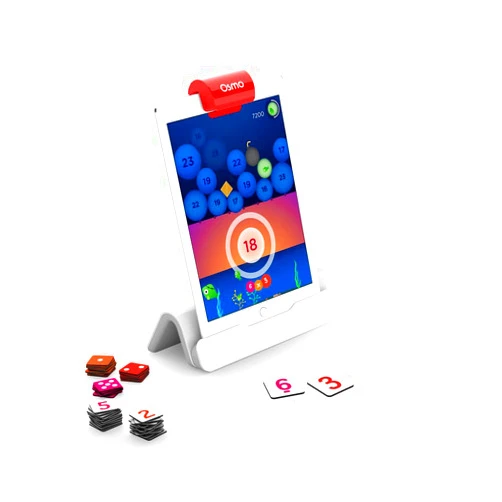 Osmo-Genius Numbers for iPad & Fire Tablet - Ages 6-10 - Math Equations (Counting,Addition,Subtraction & Multiplication) Educational Learning Games - STEM Toy-Boy & Girl (Osmo Base Required)