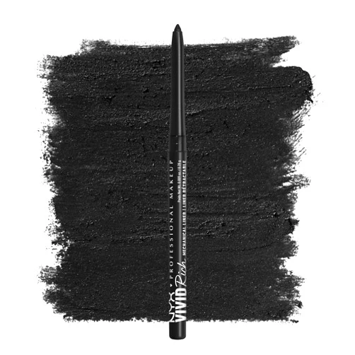 NYX PROFESSIONAL MAKEUP Mechanical Eye Pencil,Vivid Rich Mechanical, Creamy Retractable Eyeliner - Always Onyx, Black Eyeliner