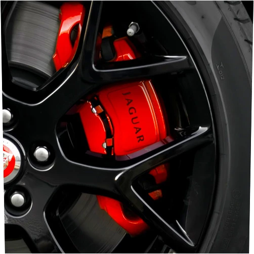 JULOPO 6PCS Car Brake Caliper Stickers Decals Compatible with Jaguar XE XEL XF XFL XJ F-PACE F-Type Vinyl Stickers Suitable for Bumpers Rearview Mirrors Door Handles and More