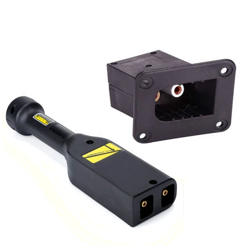 10L0L Golf Cart 36V Powerwise Charger Receptacle & Handle Plug for EZGO TXT 1996-up, OEM# 73063-G01 73063G01 73345-G01 73345G01