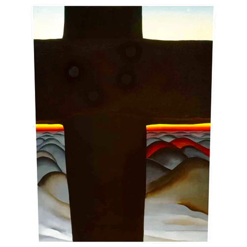 Yhh-dtx-nvv 《Black Cross》Canvas Prints Wall Art Paintings Pictures Canvas for Living Room Bedroom and Home Office Wall Decor Posters(Unframed,（20x26cm） 8x10inch)