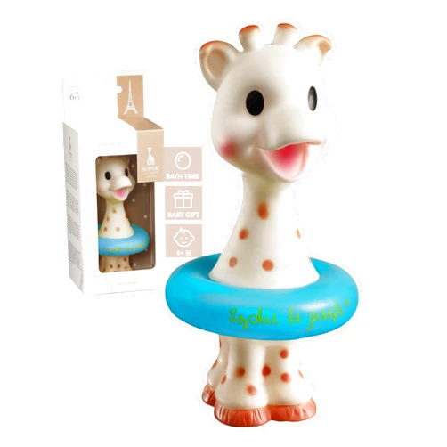 Sophie la girafe | Bath Toy | Colors May Vary (Blue or Yellow) | Fun Toy That Floats & Sprays Water When Pressed