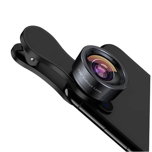 KEYWING Fisheye Lens 198° Fish Eye Phone Camera Lens Kit for iPhone Fish Bowl Camera Lens Attachments for iPhone 7 8 x xr 11 12 13 pro max Samsung Smartphone Black
