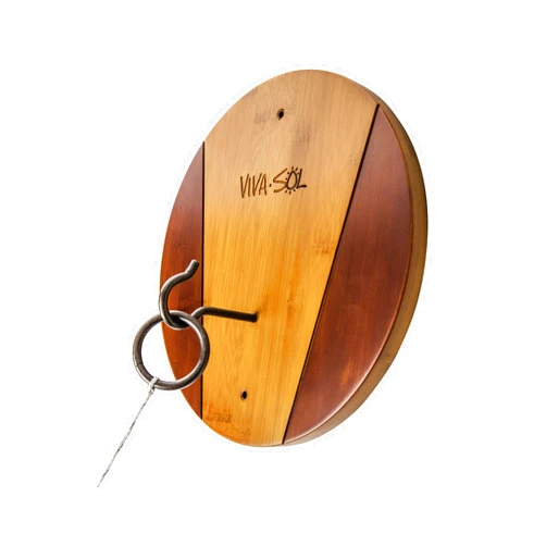 Viva Sol Triumph Sports Viva Sol Premium Bamboo Walnut Finish Hook and Ring Target Game for Use Indoors and Outdoors , 8.00 x 8.00 x 1.00
