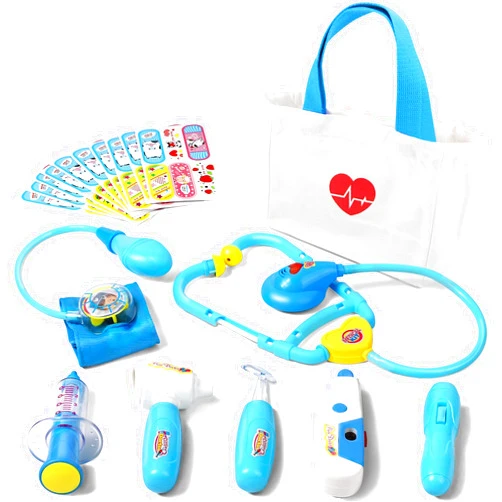 Liberry Doctor Kit for Toddlers 3-5 Years Old, 18-Piece Kids Doctor Bag Pretend Play Toys, Durable Medical Kit with Toy Stethoscope, Blue Doctor Gift for Boys Girls