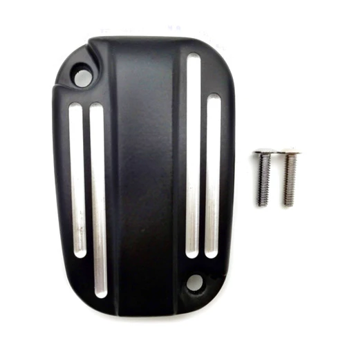 AfterMokit Front Brake Fluid Reservoir Cap Right Caliper Master Cylinder Cover for Harley Davidson Electra Glide Road King Ultra Classic Ultra Limited Street Glide Road Glide Heritage Softail Black