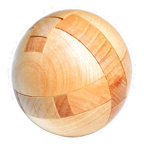KINGOU Wooden Puzzle Magic Ball Brain Teasers Toy Intelligence Game Sphere Puzzles for Adults/Kids