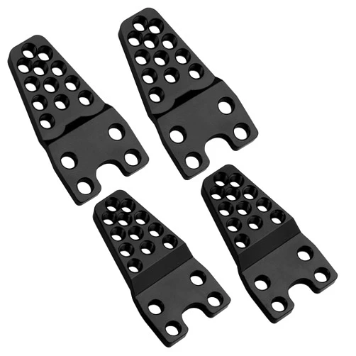 CrazyHobby CNC Metal RC Car Shock Absorber Mount Adjust Height Angle Stand for TRX4 Axial SCX10 & SCX10 II 90046 D90 D110 RC Crawler Car (Black)