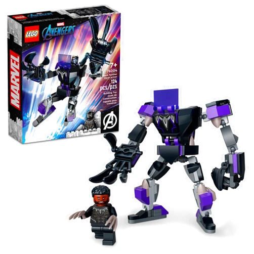 LEGO Marvel Black Panther Mech Armor 76204 Building Kit; Collectible Mech and Minifigure for Super-Hero Kids Aged 7+ (124 Pieces)