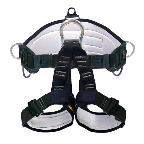 X XBEN Thicken Climbing Harness, Protect Waist Safety Harness Gear, Wider Half Body Harness for Roofing Fire Rescuing Rock Climbing Rappelling Tree Climb