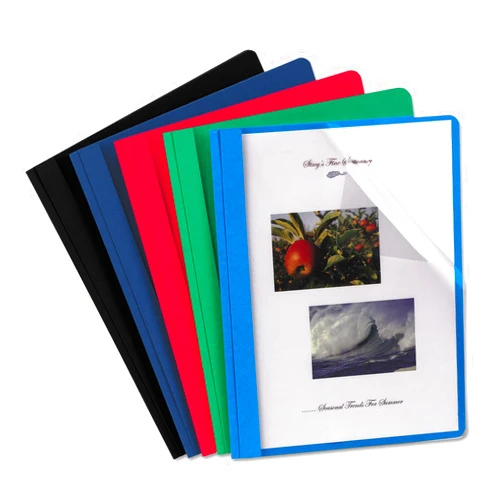 Oxford Clear Front Report Covers, Assorted Colors, Letter Size, 25 per Box (55813EE)