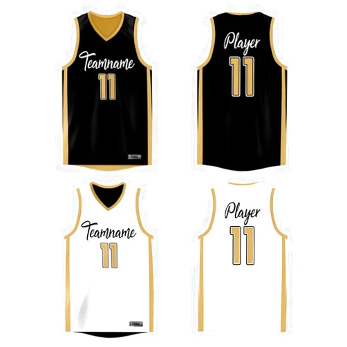 KXK Custom Reversible Basketball Jersey Mesh Performance Uniform Personalized Printed Name Number for Men/Boy