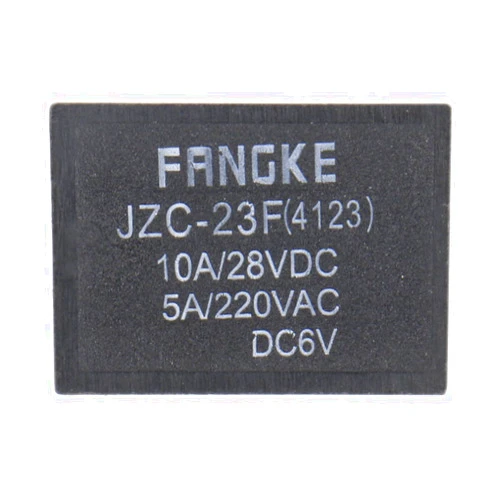 Baomain Mini PCB Power Relay JZC-23F(4123) DC 6V SPST 10A/28VDC 5A/220VAC 5 Pin Pack of 5
