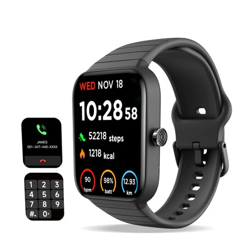 Vibeat Fitness Tracker, Smart Watch for Men Women (Answer/Make Call) Smartwatch with Alexa/Sleep Monitor/Heart Rate/Blood Oxygen/Pedometer/Calories, IP68 Waterproof Smart Watch for Android iPhone