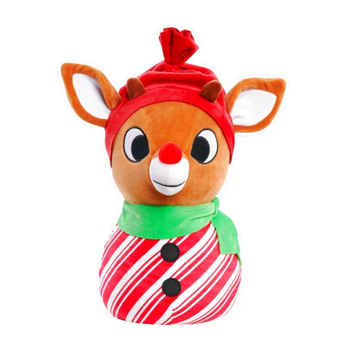 Just Play Rudolph the Red-nosed Reindeer 12-inch Weighted Plush Stuffed Animal, Super Soft Fabric