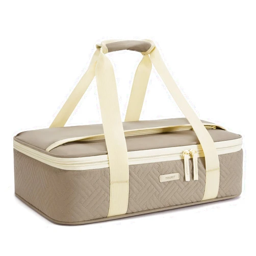 TOURIT Insulated Casserole Carrier for Hot or Cold Food Thermal Food Carrier for Picnic Cookouts Potluck Parties Fits 9