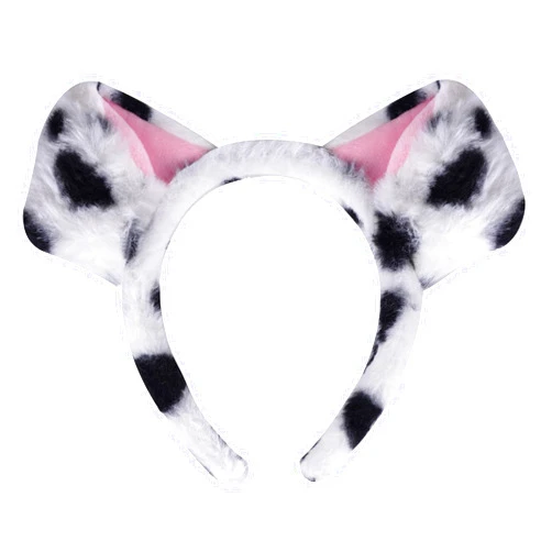 SUMERSHA Cute Dog Ears Headband Plush Puppy Ears Hair Hoop Animal Costume Headwear for Halloween Christmas Cosplay Party