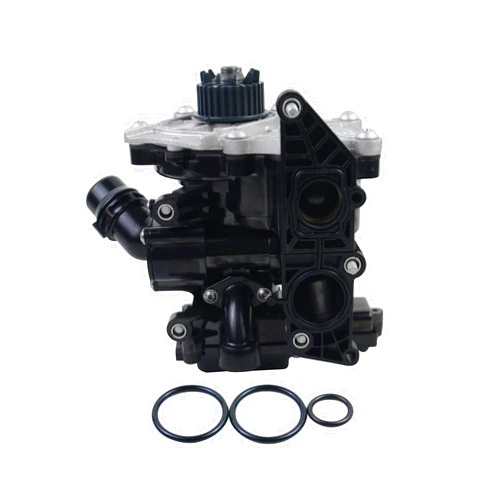 Geofrey Water Pump Thermostat Housing 06L121111, 06L121111J, 06L121111L Compatible with Audi A3 A4 A5 A6 Q5 Q7 TT VW BEETLE 1.8T 2.0T