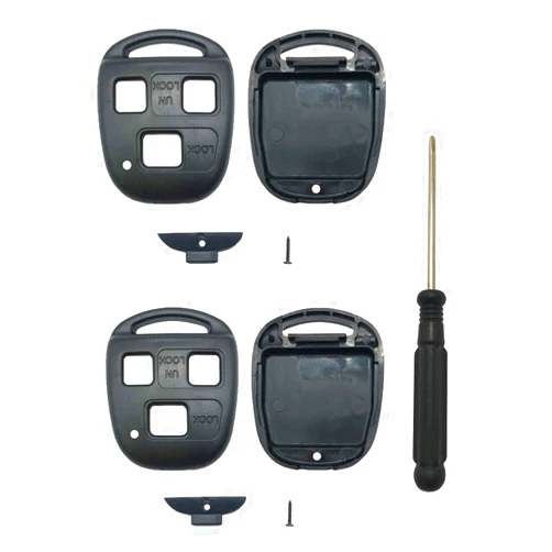 Horande Replacement Keyless Entry Key Fob Cover Case Fit for Lexus ES GS GX is LS LX RX SC IS300 GS300 GS400 GS430 GX470 LS400 LS430 LX470 RX300 RX330 IS330 RX350 RX400h SC430 Key Fob Shell (Pack 2)