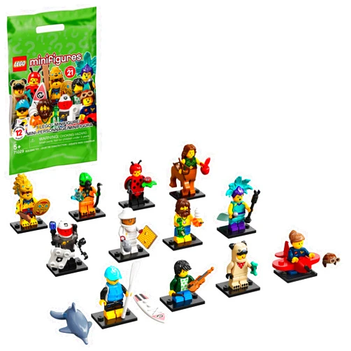 LEGO Minifigures Series 21 71029 Limited Edition Collectible Building Kit, New 2021 (1 of 12 to Collect)