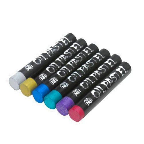 Yasutomo Niji Oil Pastel Set Metallic 6 Colors