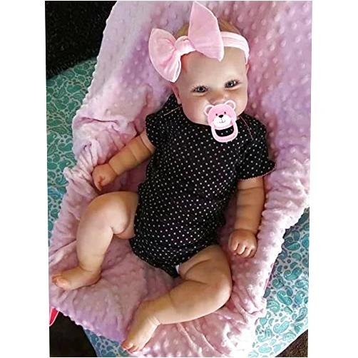 Anano 20 Inch Reborn Baby Dolls Toddler Girl Realistic Silicone Newborn Dolls Sweet Real Life Dolls for Babies