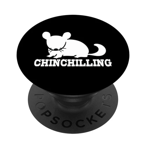 Chinchilla Chinchillas Rodent Wool Mouse Motifs Chinchilling Chinchilla Chinchillas Wool Mouse Rodent PopSockets Swappable PopGrip