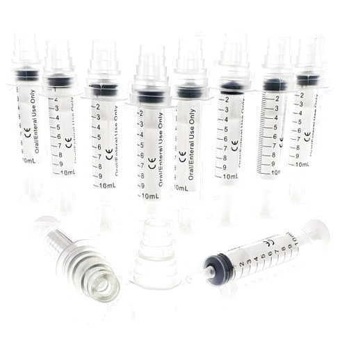 Bright Creations Oral Medicine Syringes with Bottle Adapter (Transparent, 10 Pack)