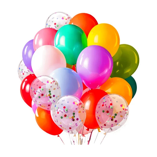 YFLIUBAI Balloons Assorted Colors 110 Pack, 12 inch Latex Rainbow Balloons100 Pack + 10 Pack Confetti Balloons - Colorful Balloons Use for Birthday, Wedding, Baby Shower, Birthday Party Balloons Decorations