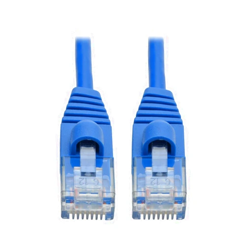 Tripp Lite Cat6a 10G Ethernet Cable, Snagless Molded Slim UTP Network Patch Cable (RJ45 M/M), Blue, 3 Feet / 0.9 Meters, Manufacturer's Warranty (N261-S03-BL)