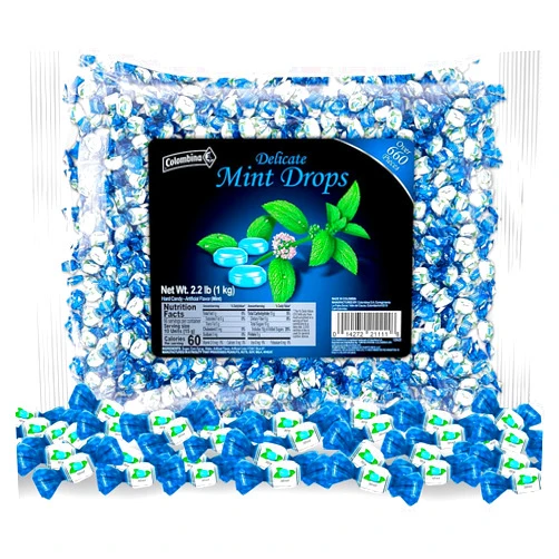Colombina Delicate Mint Drops, Individually Wrapped Breath Saver Mini Mints, 2.2lbs (Pack of 1)