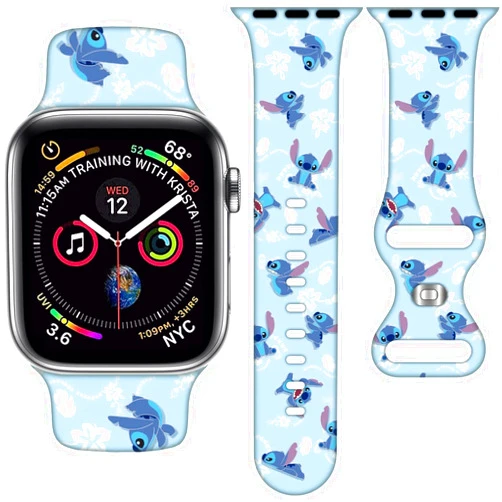 AXCOFYER7 Cartoon Band Compatible with Apple Watch 38mm/40mm/41mm/42mm/44mm/45mm/46mm, Cute Bands Replacement for Apple Watch Series 10 9 8 7 6 5 4 3 SE2, Silicone iWatch Band for Women Men