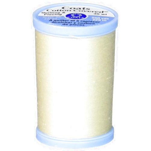COATS & CLARK Inc S925-8020 Cotton Covered Quilting and Piecing Thread, 250-Yard, Cream