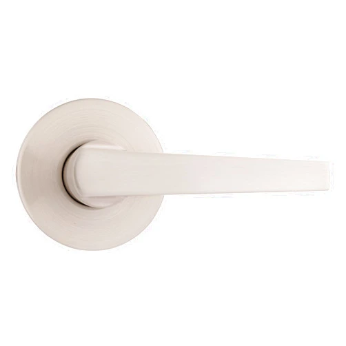 Brinks - Lexa Non-Locking Home Hallway Closet Door Lever, Satin Nickel - Hands-Free Keyless Entry Handle Modern Indoor Hallway Closet Door Lever