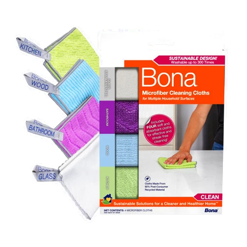 Bona® Microfiber Cleaning Cloths Multipack