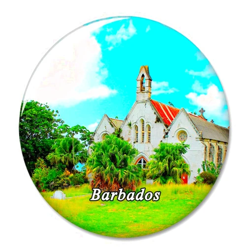 DESERT EAGLE Barbados Church Fridge Magnet Decorative Magnet Bottle Opener Tourist City Travel Souvenir Collection Gift Strong Refrigerator Sticker