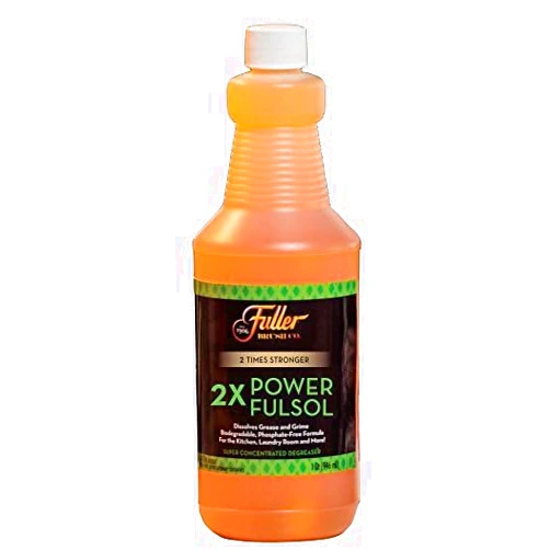 Fuller Brush 2X Power Fulsol Degreaser - Powerful Multi-Surface Degreaser Concentrate - All Purpose Oil, Grease & Grime Cleaner For Bike, Automotive, Grill, Bathroom & Kitchen