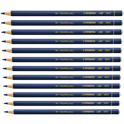 STABILO Marker Pencil - STABILO All Box of 12 Blue