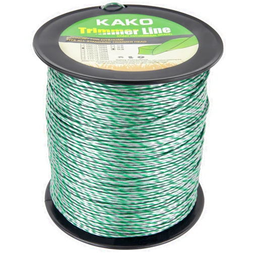 KAKO 095 Trimmer Line Heavy Duty, Weed Wacker String .095 Twisted, String Trimmer Line .095 inch-1680ft-5lb Dual Core String Spiral Trimmer Line .095 for Most String Trimmers