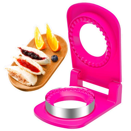 HiYZ Sandwich Cutter and Sealer - Stainless Steel Decruster Sandwich Maker - Peanut Butter and Jelly Crustless Sandwich Bread Pancake Maker Cookie Cutter for Kids Children Boys Girls