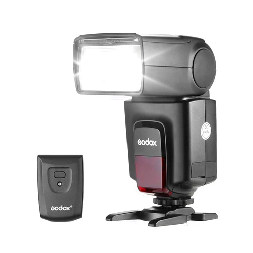 GODOX TT520ⅡUniversal On-Camera Flash Electronic Speedlite + AT-16 2.4G Wireless Trigger Transmitter Guide Number 33 S1 S2 Modes Replacement for Canon Nikon Pentax