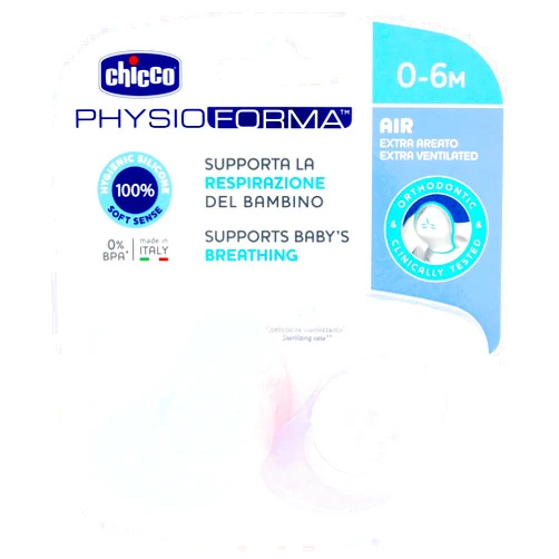 Chicco Chupete Physio Air Silicona 0 M+ 2 Unidades