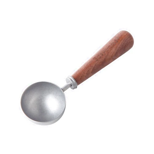 EARSHOT Tea Spoons Stainless Steel Coffee Spoon Wood Handle Measuring Spoon Retro Coffee Powder Spoon Soup Spoons(E)