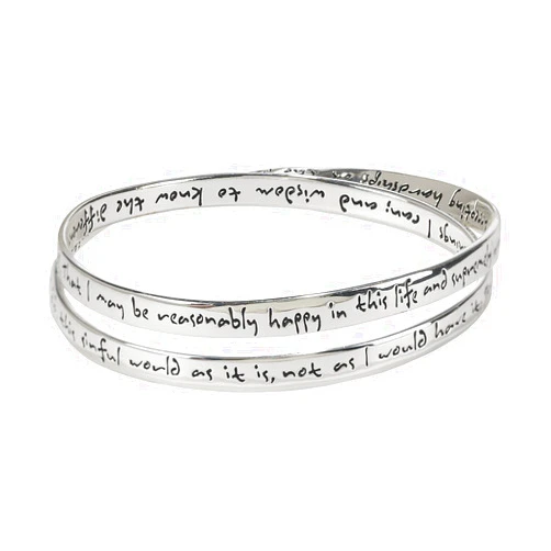 Cross Double Mobius Bracelet - Complete Serenity Prayer